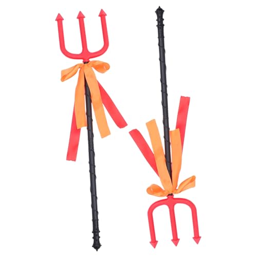 UPKOCH 2 Stück Realistischer Trident aus Kunststoff Halloween Teufel Gabel Requisite für Erwachsene und Masquerade Kostüm Zubehör für Party und Cosplay UPKOCH 2 Stück Realistischer Trident aus Kunststoff Halloween Teufel Gabel Requisite für Erwachsene und Masquerade Kostüm Zubehör für Party und Cosplay von UPKOCH