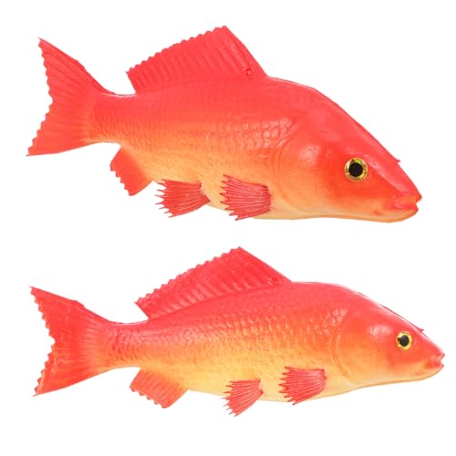 UPKOCH 2 Stück Realistisches Fischmodell Simulationsfischmodell Lebensechte Simulationstiermodell Künstlicher Fisch Ornament Gefälschtes Fischmodell Simulation Realistische von UPKOCH