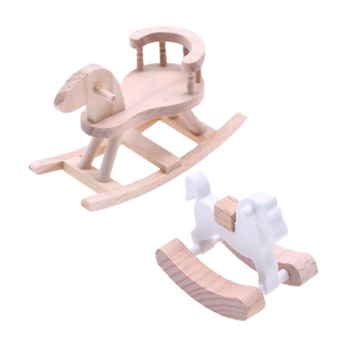 UPKOCH 2 Stück Schaukelpferd-Figuren: DIY-schaukelpferd-Ornament Aus Holz Für Den Schreibtisch, Kunsthandwerk, Statue, Skulptur Für Die Inneneinrichtung UPKOCH 2 Stück Schaukelpferd-Figuren: DIY-schaukelpferd-Ornament Aus Holz Für Den Schreibtisch, Kunsthandwerk, Statue, Skulptur Für Die Inneneinrichtung von UPKOCH