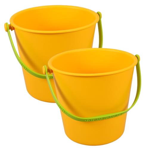 UPKOCH 2 Stück Sie Sandspielzeug für Strandeimer- Strandsandeimer wasserspielzeug kinderwasserspielzeuge Toy Set Eimer Eimerspielzeug Plastik Yellow UPKOCH 2 Stück Sie Sandspielzeug für Strandeimer- Strandsandeimer wasserspielzeug kinderwasserspielzeuge Toy Set Eimer Eimerspielzeug Plastik Yellow von UPKOCH