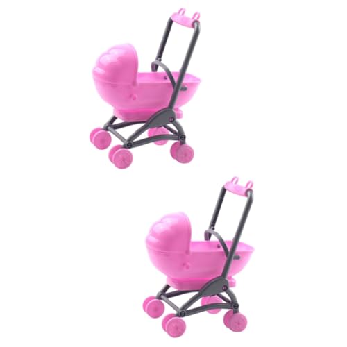 UPKOCH 2 Stück Simulation Carriage Realistischer Puppenwagen aus Hochwertigem für Rollenspiele und Puppenhaus Dekoration Stilvoller Rosafarbener Buggy für Praktisch und Langlebig UPKOCH 2 Stück Simulation Carriage Realistischer Puppenwagen aus Hochwertigem für Rollenspiele und Puppenhaus Dekoration Stilvoller Rosafarbener Buggy für Praktisch und Langlebig von UPKOCH
