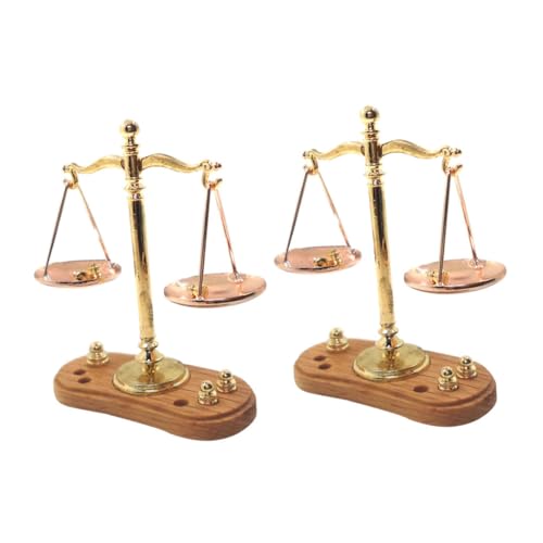 UPKOCH 2 Stück Simulationszubehör Autos Kinderspielzeug Mini Autospielzeug Pflanzenzubehör Spielzeughaus Kinderküchenspielzeug Miniaturmaßstab Miniaturspielzeug Goldenes Metall von UPKOCH