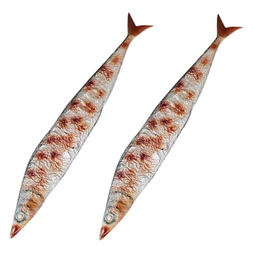 UPKOCH 2 Stück Simulierter gegrillter Fisch künstlich gefälschtes Fischmodell realistischer Fisch simulierter Fisch gefälschte Lebensmittel für die Spielküche PVC UPKOCH 2 Stück Simulierter gegrillter Fisch künstlich gefälschtes Fischmodell realistischer Fisch simulierter Fisch gefälschte Lebensmittel für die Spielküche PVC von UPKOCH