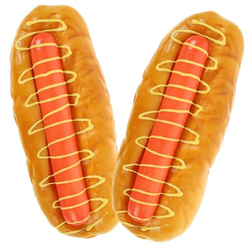 UPKOCH 2 Stück Simuliertes Burger Modell aus Langlebigem PU Material Realistische Küchen Food Fotografie Requisite Dekoration für Burgerläden Partys und Kinderspielzeug von UPKOCH