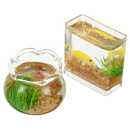 UPKOCH 2er-Set Künstliches Aquarium-zubehör Mini-Aquarium- Spielhaus-Ornament Für Garten Zuhause UPKOCH 2er-Set Künstliches Aquarium-zubehör Mini-Aquarium- Spielhaus-Ornament Für Garten Zuhause von UPKOCH