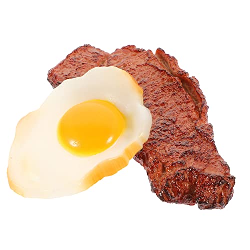 UPKOCH 2 Stück Simuliertes Steak hühner kinderknallzeug Simulationssteak Kunststeak küchendekoartikel Nachahmung von pochierten Eiern pochiertes Ei Gekochtes Steak-Modell PVC UPKOCH 2 Stück Simuliertes Steak hühner kinderknallzeug Simulationssteak Kunststeak küchendekoartikel Nachahmung von pochierten Eiern pochiertes Ei Gekochtes Steak-Modell PVC von UPKOCH
