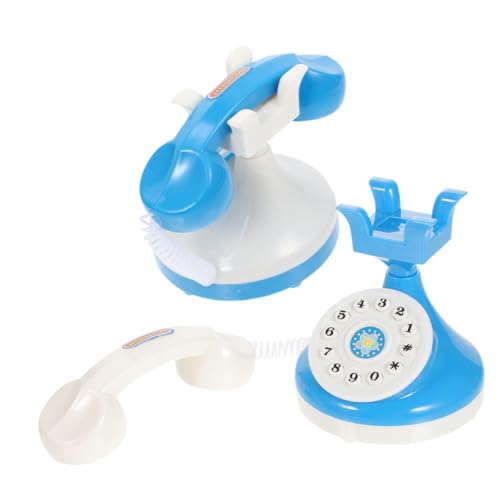 UPKOCH 2 Stück Vintage-simulationstelefonspielzeug Aus Kunststoff Für Kleinkinder Pädagogisches Spielzeug Für Haushaltsgeräte Buntes Falsches Telefon Für Kinder von UPKOCH