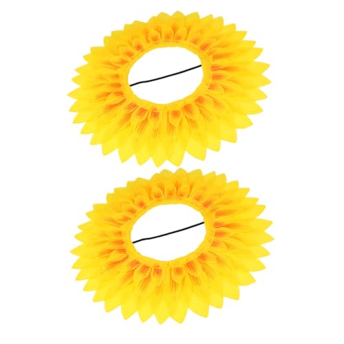 UPKOCH 2 Stück Sonnenblumen Kopfbedeckung Requisiten Blumen Halloween Kostüm Hüte Für Kleine Mädchen Lustige Kopfbedeckung Sonnenblumen Kapuzenpullover Für Frauen Sonnenblumen von UPKOCH