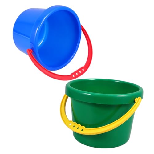 UPKOCH 2 Stück Spielzeugeimer Für Den Strand Ball Spiele Strandeimer Für Den Strand Deckel Sandkasten Angeleimer Wasser Bausatz Lebensmittelvorstellungsbehälter Eiskübel von UPKOCH