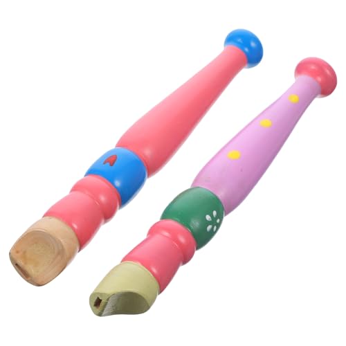 UPKOCH 2 Stück Teiliges Bunte Holzflöten Flöten Orff Blockflöten Musik Lerninstrumente für Kleinkinder und Junge Mädchen Geschenkideen von UPKOCH