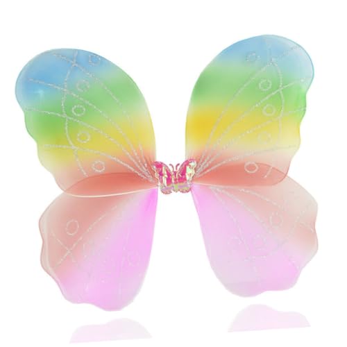 UPKOCH 2 Stück Teiliges Bunte Schmetterlingsflügel für Leichte Stoffflügel mit Trageband für Halloween Kostümpartys Tanz und Fotoshootings Feen Elfenkostüm Zubehör UPKOCH 2 Stück Teiliges Bunte Schmetterlingsflügel für Leichte Stoffflügel mit Trageband für Halloween Kostümpartys Tanz und Fotoshootings Feen Elfenkostüm Zubehör von UPKOCH