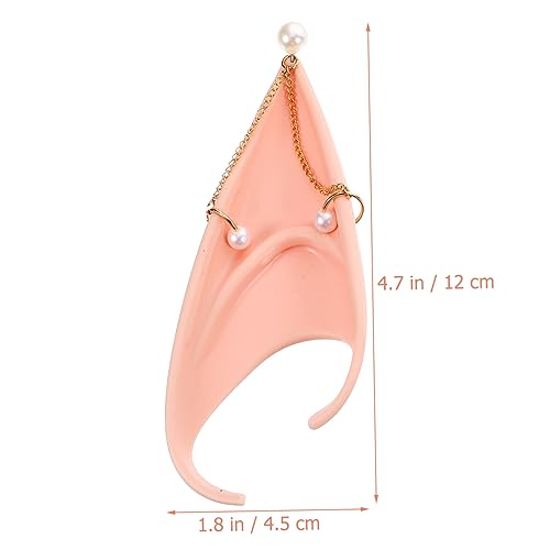 UPKOCH 2 Stück Teiliges Elfenohren Ohrstecker mit Perlenkette Weiche Hautfreundliche Cosplay Ohren für Halloween Party Vielseitig Tragbar Zartes Design für Damen und Mädchen UPKOCH 2 Stück Teiliges Elfenohren Ohrstecker mit Perlenkette Weiche Hautfreundliche Cosplay Ohren für Halloween Party Vielseitig Tragbar Zartes Design für Damen und Mädchen von UPKOCH