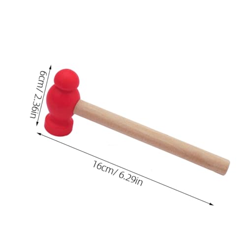 UPKOCH 2 Stück Teiliges Hammer Leicht und Kompakt Realistische Hämmer aus Holz und PP Sicherer Griff ohne Kanten Pädagogisch für Jungen und Mädchen für Eltern Junge Mädchen Spiel von UPKOCH