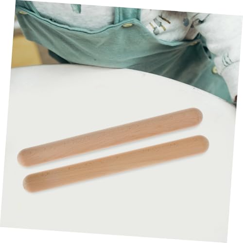 UPKOCH 2 Stück Teiliges Holz musiksticks für Frühpädagogische Rhythmus Instrumente mit Glatter Oberfläche Sicher und Vielseitig Einsetzbar Percussion Jungen und Mädchen von UPKOCH