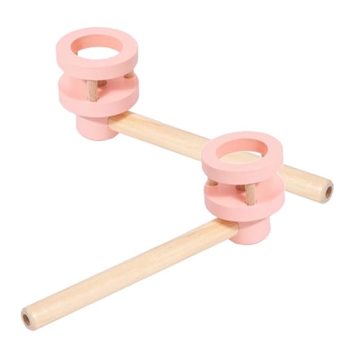 UPKOCH 2 Stück Teiliges Holzspielzeug Schwebender Pusteball für Atemtrainer mit Balancierendem Design Party Fördert Eltern Junge Mädchen Kommunikation Farbenfrohes Nostalgie von UPKOCH