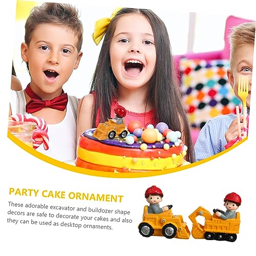 UPKOCH 2 Stück Teiliges Kuchen Deko Baufahrzeuge Bulldozer Bagger Kindergeburtstag Tortenornamente Niedliche Spielfahrzeuge Kreative Tisch und Wohnaccessoires UPKOCH 2 Stück Teiliges Kuchen Deko Baufahrzeuge Bulldozer Bagger Kindergeburtstag Tortenornamente Niedliche Spielfahrzeuge Kreative Tisch und Wohnaccessoires von UPKOCH