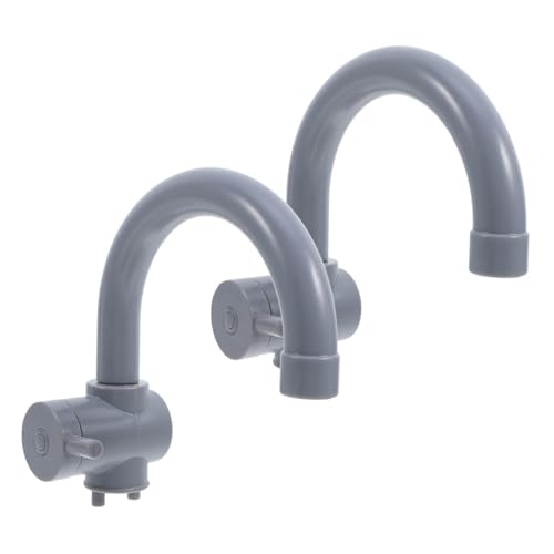 UPKOCH 2 Stück Teiliges Küchen Wasserhahn Realistische Kunststoff Wasserhähne für Rollenspielküche Zubehör für Drinnen und Draußen Kreative Rollenspiele von UPKOCH
