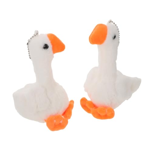 UPKOCH 2 Stück Teiliges Kuscheltiere Gänse Schlüsselanhänger Plüsch Anhänger Samtig Geschenk Party Goodie Bag Füller Klassenzimmer Belohnung Zubehör von UPKOCH