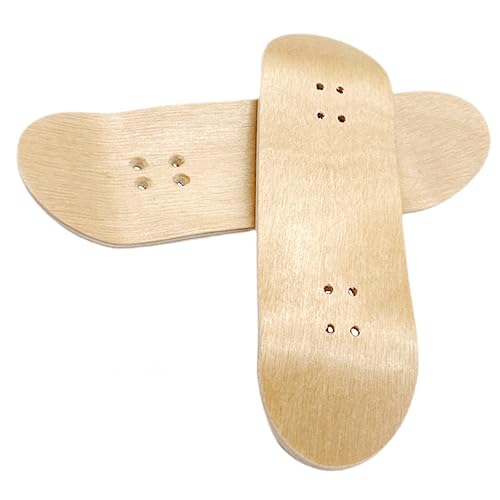 UPKOCH 2 Stück Teiliges Mini Finger Skateboard Holzdeck Stabiles DIY Skateboard Zubehör zum Bemalen Glatte Oberfläche Robust und Langlebig von UPKOCH
