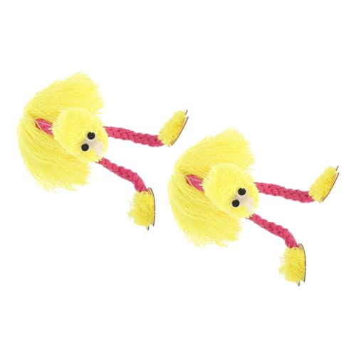 UPKOCH 2 Stück Teiliges Plüsch-strauß Marionetten- Weiche Handpuppen mit Fadenspielen Interaktive Tier-marionetten für Puppentheater Fördert Feinmotorik und Kreatives Lernen von UPKOCH
