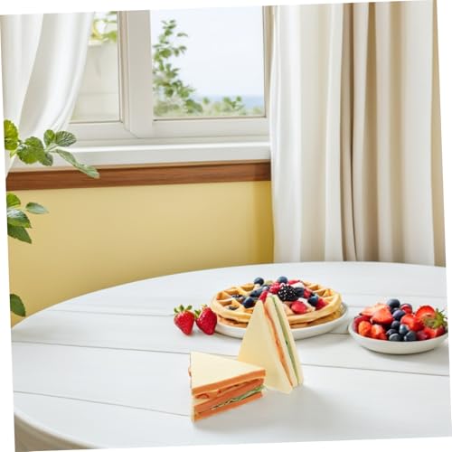 UPKOCH 2 Stück Teiliges Realistische Künstliche Sandwich Brot Deko Täuschend Echte Imitation Vielseitig Einsetzbar für Küchen Dekoration Food Display Fotografie und Restaurant Requisiten von UPKOCH