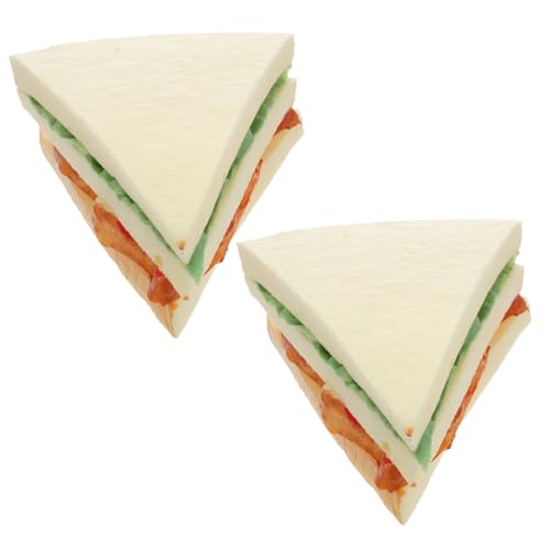 UPKOCH 2 Stück Teiliges Realistische Künstliche Sandwich Brotmodelle Täuschend Echte Imitation Vielseitig für Küchen Deko Food Display Fotorequisiten und Partydekoration von UPKOCH