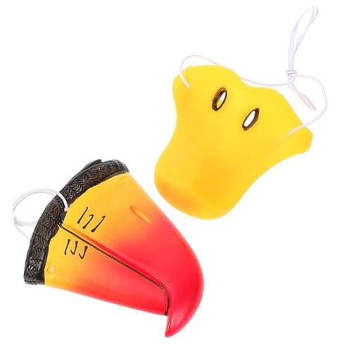 UPKOCH 2 Stück Teiliges Tiernasen Enten und Papageienschnabel Vinyl Kostümzubehör Langlebig Stabil für Halloween Karneval Cosplay Party Verkleidung UPKOCH 2 Stück Teiliges Tiernasen Enten und Papageienschnabel Vinyl Kostümzubehör Langlebig Stabil für Halloween Karneval Cosplay Party Verkleidung von UPKOCH