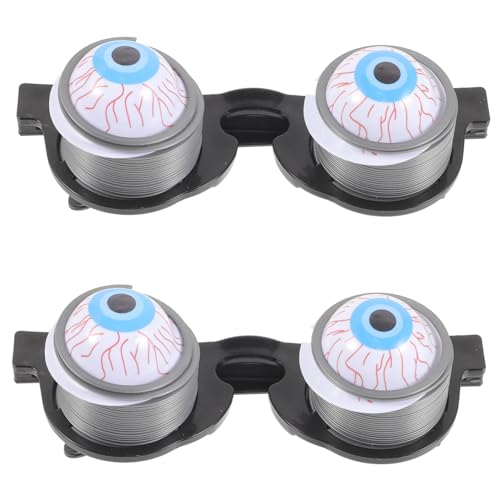 UPKOCH 2 Stück Teiliges Wackelaugen Brille aus Geruchlosem Kunststoff Lustige Streich Augäpfel mit für Party und Halloween Langlebige nicht Verblassende Requisiten UPKOCH 2 Stück Teiliges Wackelaugen Brille aus Geruchlosem Kunststoff Lustige Streich Augäpfel mit für Party und Halloween Langlebige nicht Verblassende Requisiten von UPKOCH