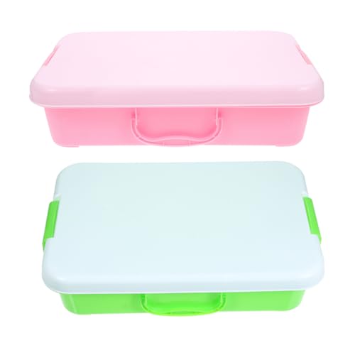 UPKOCH 2 Stück Tragbare Kunststoff Behälter für Organizer für Spielsachen und Kunstbedarf Multifunktionale Aufbewahrungslösung UPKOCH 2 Stück Tragbare Kunststoff Behälter für Organizer für Spielsachen und Kunstbedarf Multifunktionale Aufbewahrungslösung von UPKOCH