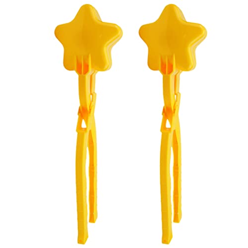 UPKOCH 2 Stück Winter Clips Kreative Sternform Schneespielzeug für Tragbare Clips für Spaß im Freien für Schnee und Sandspiele von UPKOCH