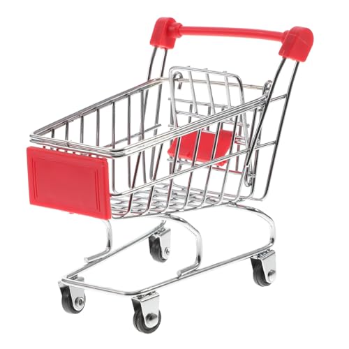 UPKOCH 2 Stücke Einkaufswagen-Ornamente Einkaufswagen für Jungs kinderzimmerdeko Room Decoration kinderspielzeug Auto Mini-Kinderspielzeug Mini-Einkaufswagen- Legierung von UPKOCH