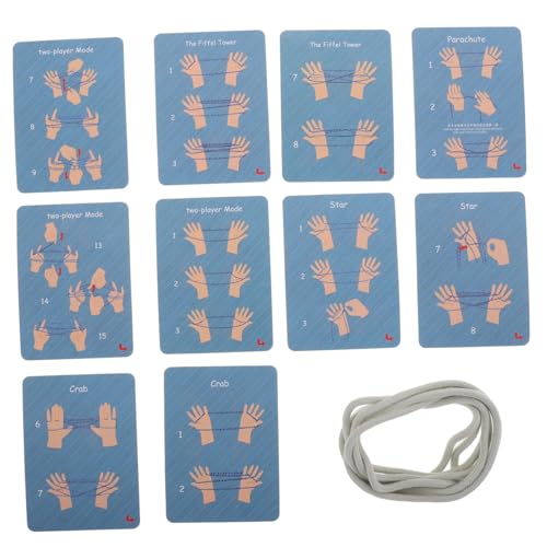 UPKOCH 2 Stücke Finger String Spielzeug Liefert Kinder String Spiel Für Parteien Pädagogisches Hand Spiel Seil Tragbare String Spielzeug Kreative Finger Saiten von UPKOCH