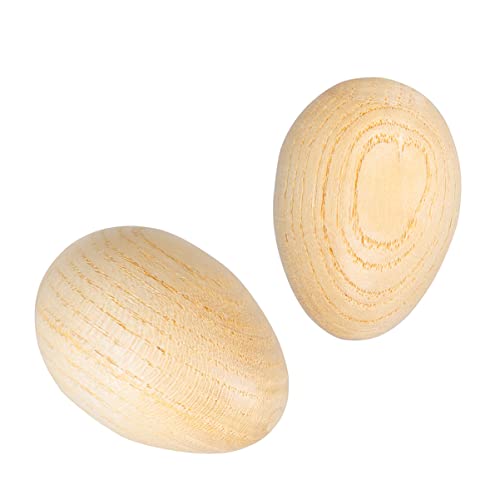 UPKOCH 2 Stück Sandeier Für Kinder Holzfarbe Maracas-Spielzeug Frühpädagogisches Musikspielzeug Hand-Auge-koordinationsübung von UPKOCH