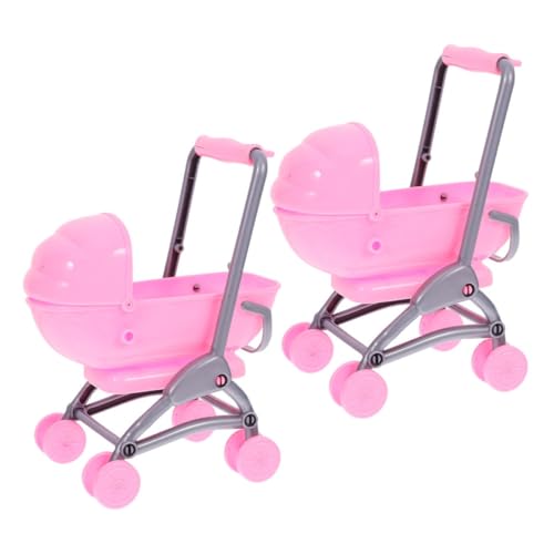 UPKOCH 2 Stücke Spielzeugkinderwagen für Puppenhausmöbel Babyspielzeug vorgeben Geburtstagsgeschenk für kinderspielzeug Puppensachen Kleiner Puppenwagen Abs Rosa UPKOCH 2 Stücke Spielzeugkinderwagen für Puppenhausmöbel Babyspielzeug vorgeben Geburtstagsgeschenk für kinderspielzeug Puppensachen Kleiner Puppenwagen Abs Rosa von UPKOCH