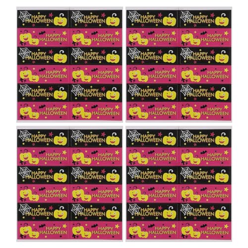 UPKOCH 20 Blatt Aufkleber Selbstklebende Siegelpaste Schwarz Siegelaufkleber Für Wand Halloween Aufkleber Zum Verpacken Fensterdekoration Aufkleber von UPKOCH