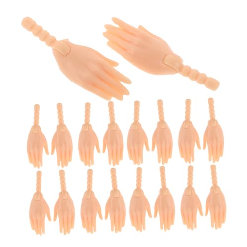 UPKOCH 20 Paar Puppenhandzubehör bastelt Handteile Doll gemeinsame Anschlüsse Puppenzubereitungsmaterialien gefälschte Handteile DIY-Handwerksteile Hände Puppenteile Plastik Schokolade von UPKOCH