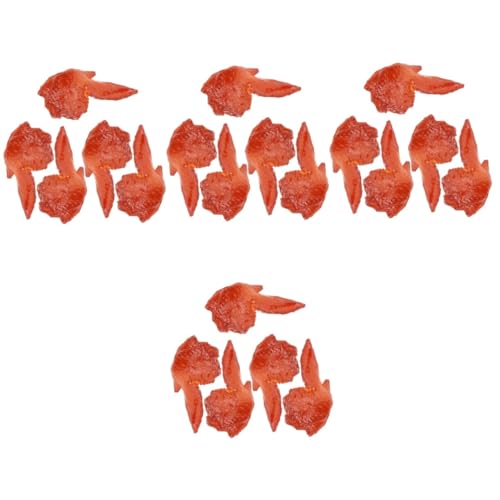 UPKOCH 20 STK Hühnerflügel-Modell realistisches Hühnerflügelmodell realistischer gefälschter Hühnerflügel gefälschte Essensfoto-Requisiten Food-Modell Steak gefälschtes Essen kcal Harz von UPKOCH