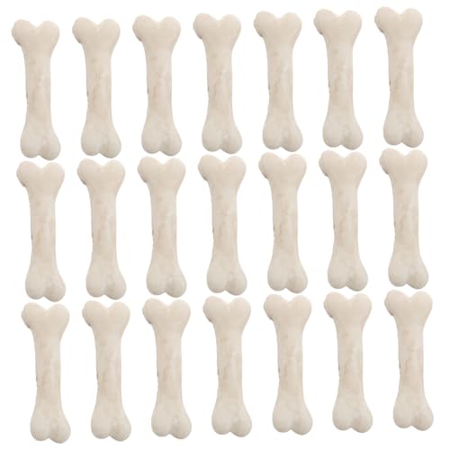 UPKOCH Halloween-mini-Skelette – 20 Stück Hundeknochenfiguren Aus Kunstharz Zum Basteln Dekorieren Und Als Requisiten Für Miniaturlandschaften von UPKOCH