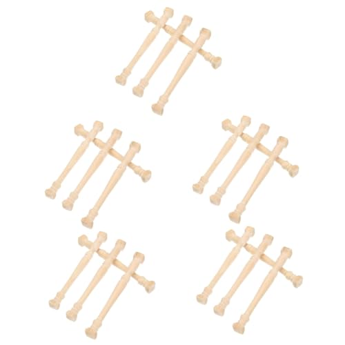 UPKOCH Miniatur Römisch Holzsäule 20 STK Römische Säulen Mini-puppenhaus Mini- Mini Griechische Säulenstatue Karassorien Zubehör Für Mikrolandschaften Zen-gartengeräte Kleines Holz Mikroszene Hölzern von UPKOCH