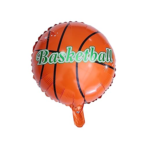 UPKOCH 20 Stücke 18 Zoll Basketball Aluminiumfolie Ballons Thema Geburtstag Dekorationen Party Favors Ohne Band von UPKOCH