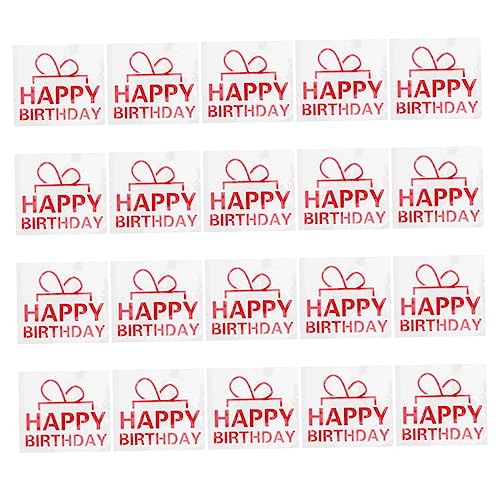 UPKOCH 20 Stück Ballonaufkleber Wiederverwendbare Sticker Reusable Stickers Partyaufkleber DIY Ballon Dekoration Party assecoires partyzubehör dekorative Abziehbilder Ballonpaster PVC rot von UPKOCH