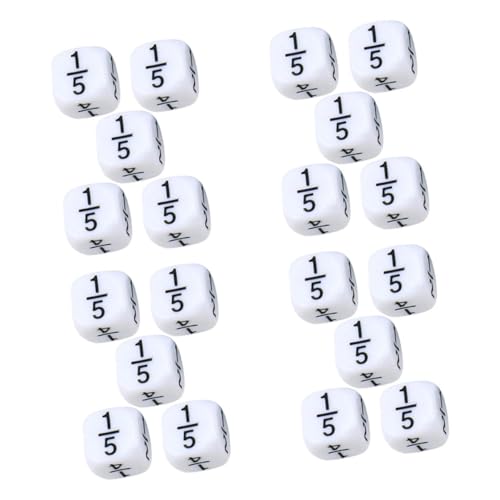 UPKOCH 20 Stück Bruchwürfel Mathe Mathematik- Spielzeugwürfel Mathematik Mathe Spielwürfel weiße Würfel Zahlenwürfel Mini-Würfelzähler Lehrhilfe Würfel-Stütze Plastik UPKOCH 20 Stück Bruchwürfel Mathe Mathematik- Spielzeugwürfel Mathematik Mathe Spielwürfel weiße Würfel Zahlenwürfel Mini-Würfelzähler Lehrhilfe Würfel-Stütze Plastik von UPKOCH