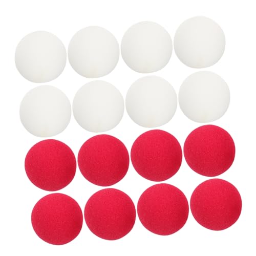 UPKOCH 20 Stück Clownsnase Clown -Requisiten Flash-kostüm Kleine Make-up-schwämmchen Für Die Augen Gefälligkeiten Für Zirkuspartys Tanzendes Clown- Rentiernase Leuchtet Schwamm von UPKOCH