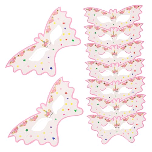 UPKOCH 20 Stück Einhorn-Maske süße Maske Maskerademaske tierische Cosplay-Maske Einhornmaske Party masken für einhorn maske Cosplay-Maske aus Papier Cosplay-Versorgung Rosa von UPKOCH