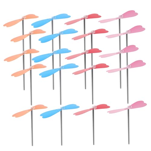 UPKOCH 20 Stück Fliegende Bambuslibelle Handhubschrauber Einfaches Flugspielzeug Goody Bag Fillers Freizeit Flugspielzeug Kleines Für Flugspiele Aus von UPKOCH