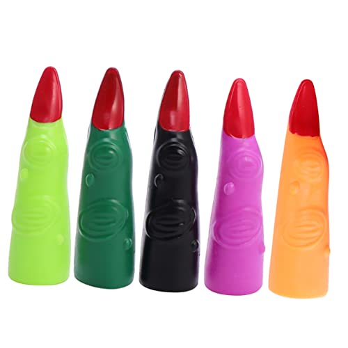 UPKOCH 20 Stück Für Kinderpartys Hexenfinger Halloween Hände Halloween Dekorationen Krallen Cosplay Kostüm Streich Halloween Requisite Gruselige Hexenfingernägel von UPKOCH