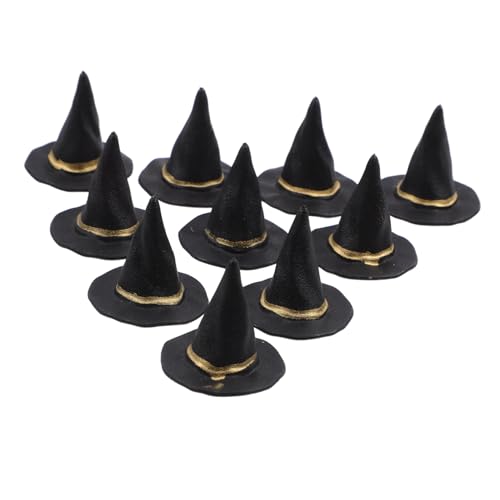 UPKOCH 20 Stück Halloween Hexenhüte Halloween Hexendekorationen Kleiner Hexenhut Hängende Hexenhüte Hexenbesen Miniatur Hexenhut Dekore Machen Sie Es Zu Mini Halloween Schwarzer von UPKOCH
