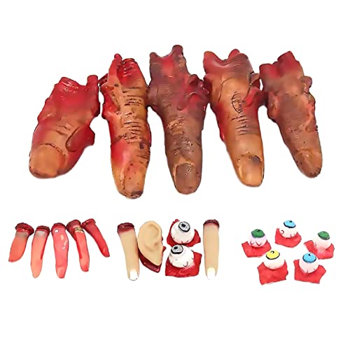 UPKOCH 20 Stück Halloween-Trick-Requisiten Halloween-Blut-Requisiten Augapfel Körperteile Halloween fensterdeko Halloween Scherzartikel Halloween-Dekorationszubehör von UPKOCH