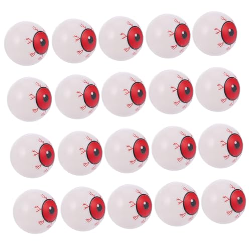 UPKOCH 20 Stück Halloween-augapfel Kugeln Halloween-partygeschenke Halloween-Lampe Gruselig Halloween- Neon Unter Dekorationen Strudel Halloween-miniaturen Gut Beängstigend Tür Rot von UPKOCH