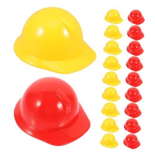 UPKOCH 20 Stück Mini Bauhelme für Kinderpartys Kunststoff Sicherheitshelme Rot und Gelb für Puppenaccessoires Bastelbedarf und Kreative Rollenspiele UPKOCH 20 Stück Mini Bauhelme für Kinderpartys Kunststoff Sicherheitshelme Rot und Gelb für Puppenaccessoires Bastelbedarf und Kreative Rollenspiele von UPKOCH